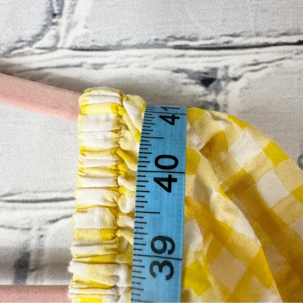 Old Navy All-Day Mini Dress Fit Flare Puff-Sleeve 3X Yellow Cottagecore Prairie - Picture 9 of 10
